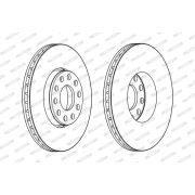 Слика 1 на кочионен диск FERODO PREMIER DDF1677