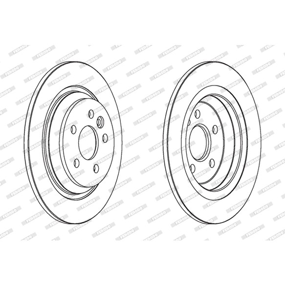 Слика на кочионен диск FERODO PREMIER DDF1720C за Volvo V70 Estate D4 AWD - 163 коњи дизел