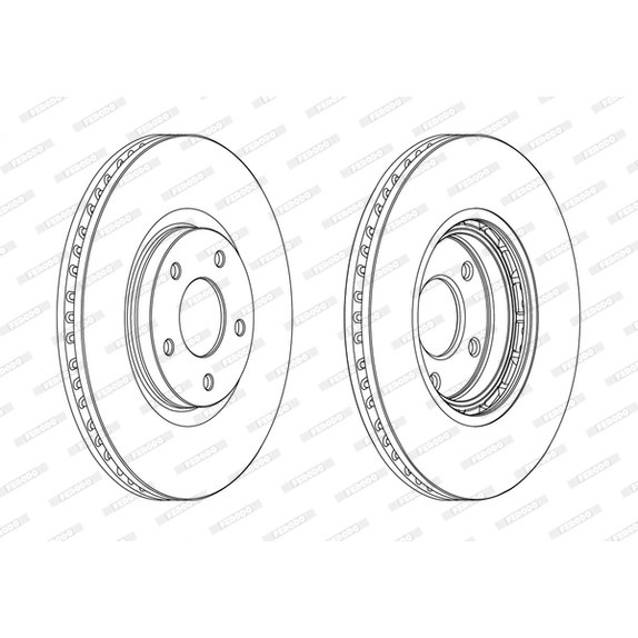 Слика на Кочионен диск FERODO PREMIER DDF1724C