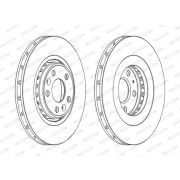 Слика 1 на кочионен диск FERODO PREMIER DDF1727C