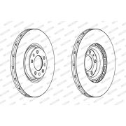 Слика 2 на кочионен диск FERODO PREMIER DDF1747C-1