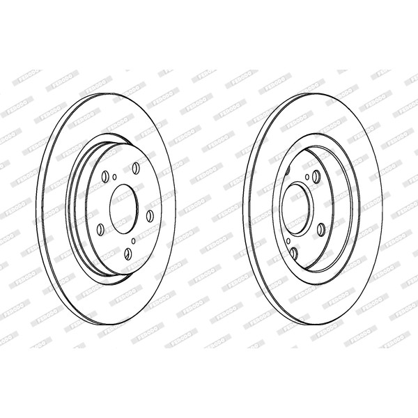 Слика на кочионен диск FERODO PREMIER DDF1755C за Toyota Avensis Saloon (T27) 2.2 D-4D - 150 коњи дизел