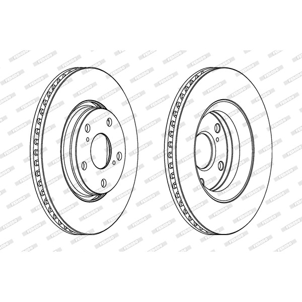 Слика на кочионен диск FERODO PREMIER DDF1756 за Toyota Verso (ZGR2) 1.8 - 129 коњи бензин