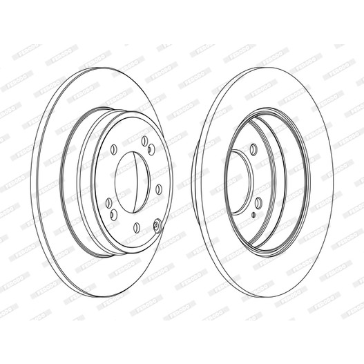 Слика на кочионен диск FERODO PREMIER DDF1787C за Kia Opirus (GH) 3.8 V6 - 267 коњи бензин