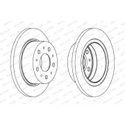 Слика 2 на кочионен диск FERODO PREMIER DDF1823-1
