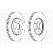Слика 1 на кочионен диск FERODO PREMIER DDF1869C