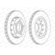 Слика 1 на кочионен диск FERODO PREMIER DDF1887C