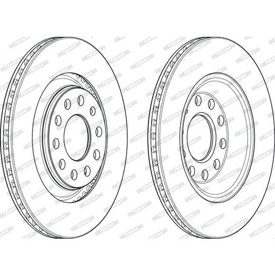 Слика на Кочионен диск FERODO PREMIER DDF1889C