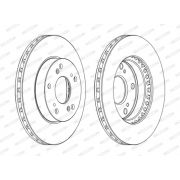 Слика 1 на кочионен диск FERODO PREMIER DDF1939C