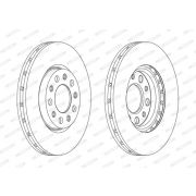 Слика 1 $на Кочионен диск FERODO PREMIER DDF1956C