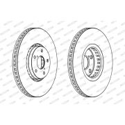 Слика 1 на кочионен диск FERODO PREMIER DDF1957LC-1