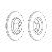 Слика 1 на кочионен диск FERODO PREMIER DDF1978C