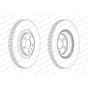 Слика 2 на кочионен диск FERODO PREMIER DDF1987C-1