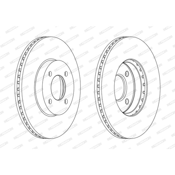 Слика на Кочионен диск FERODO PREMIER DDF2068C
