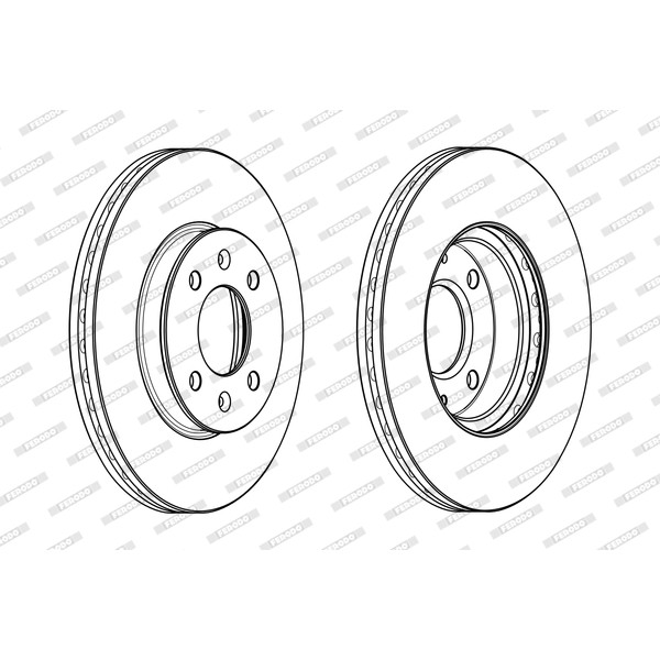 Слика на Кочионен диск FERODO PREMIER DDF2089C