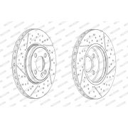 Слика 2 на кочионен диск FERODO PREMIER DDF2126C