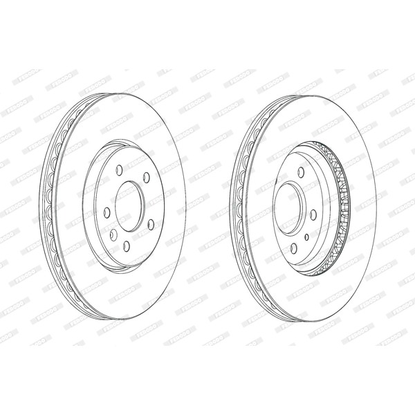 Слика на кочионен диск FERODO PREMIER DDF2191C-1 за Opel Astra GTC 1.6 - 180 коњи бензин