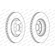 Слика 1 на кочионен диск FERODO PREMIER DDF220