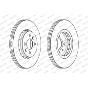 Слика 2 $на Кочионен диск FERODO PREMIER DDF2350C