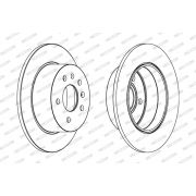 Слика 1 на кочионен диск FERODO PREMIER DDF239