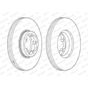 Слика 1 $на Кочионен диск FERODO PREMIER DDF2468-1