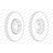 Слика 1 $на Кочионен диск FERODO PREMIER DDF2470-1
