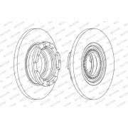 Слика 1 на кочионен диск FERODO PREMIER DDF2472