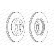 Слика 1 на кочионен диск FERODO PREMIER DDF2479C-1