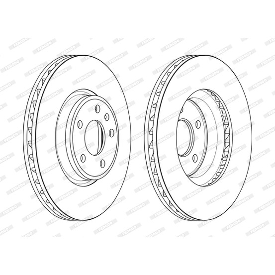 Слика на Кочионен диск FERODO PREMIER DDF2596C-1