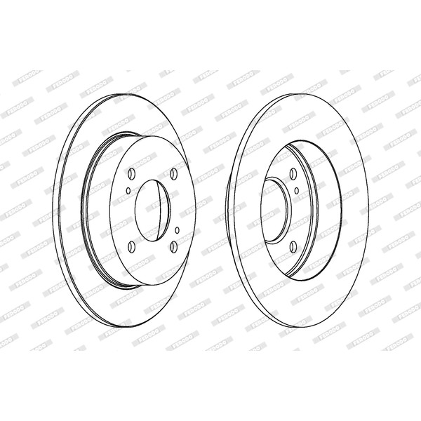 Слика на Кочионен диск FERODO PREMIER DDF674