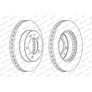 Слика 1 на кочионен диск FERODO PREMIER DDF772