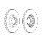 Слика 1 $на Кочионен диск FERODO PREMIER DDF848C