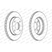 Слика 1 на кочионен диск FERODO PREMIER DDF866