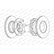 Слика 1 на кочионен диск FERODO PREMIER FCR104A