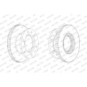 Слика 1 на кочионен диск FERODO PREMIER FCR112A