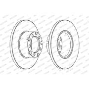 Слика 1 на кочионен диск FERODO PREMIER FCR116A