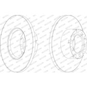 Слика 1 на кочионен диск FERODO PREMIER FCR117A