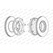 Слика 1 $на Кочионен диск FERODO PREMIER FCR133A