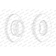 Слика 1 на кочионен диск FERODO PREMIER FCR144A