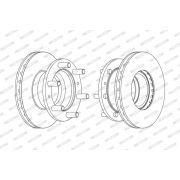 Слика 1 на кочионен диск FERODO PREMIER FCR157A