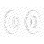 Слика 1 на кочионен диск FERODO PREMIER FCR181A