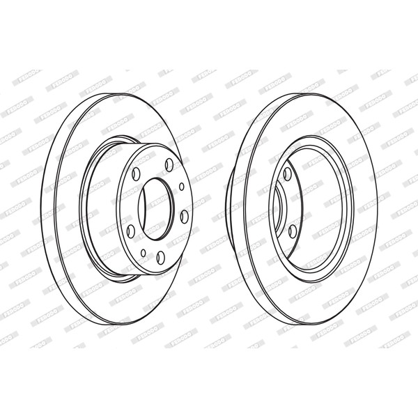 Слика на кочионен диск FERODO PREMIER FCR194A за камион Iveco Daily 2 Platform 35 S 11,35 C 11 (A2FC13AA, A6FBU4AB, A2NB14A1, A2ND13A1...) - 106 коњи дизел