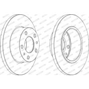 Слика 1 на кочионен диск FERODO PREMIER FCR195A