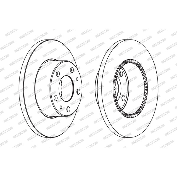 Слика на кочионен диск FERODO PREMIER FCR196A за камион Iveco Daily 2 Bus Box 29 L 10 V (ALJA43A2, ALJA42A2, ALJA41A2) - 95 коњи дизел
