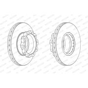 Слика 1 на кочионен диск FERODO PREMIER FCR215A