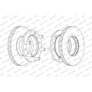 Слика 1 на кочионен диск FERODO PREMIER FCR233A
