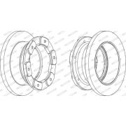 Слика 1 на кочионен диск FERODO PREMIER FCR236A