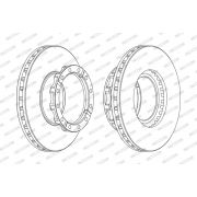 Слика 1 на кочионен диск FERODO PREMIER FCR254A