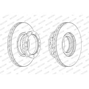 Слика 1 на кочионен диск FERODO PREMIER FCR272A