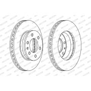 Слика 1 на кочионен диск FERODO PREMIER FCR310A